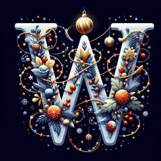 Christmas 2 — litera W (wariant 2)