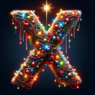 Christmas 2 — litera X (wariant 2)