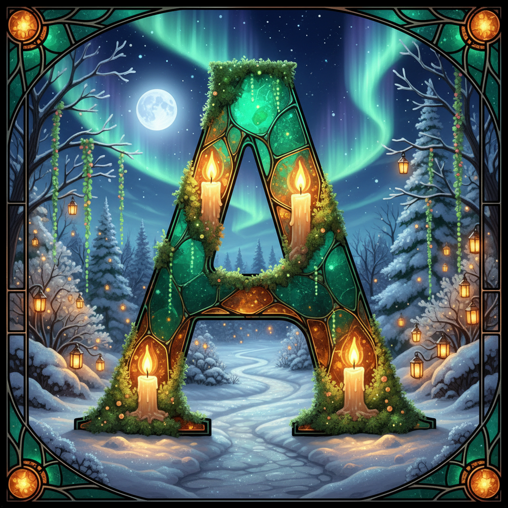 Christmas amber — litera A