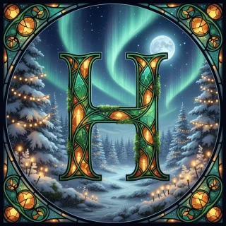 Christmas amber — litera H