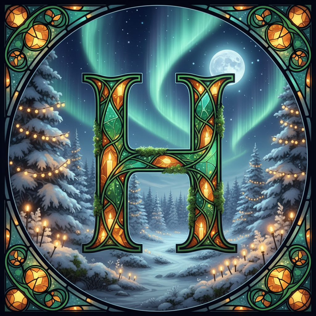 Christmas amber — litera H