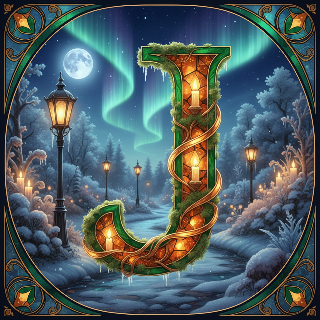 Christmas amber — litera J