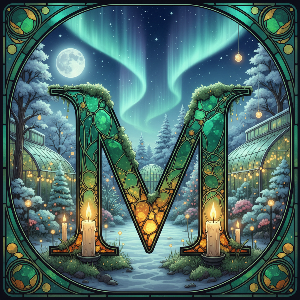 Christmas amber — litera M