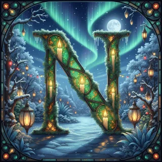 Christmas amber — litera N