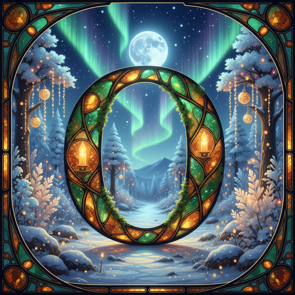 Christmas amber — litera O