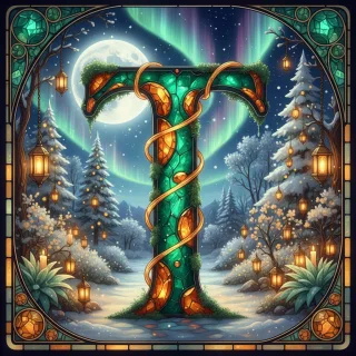 Christmas amber — litera T