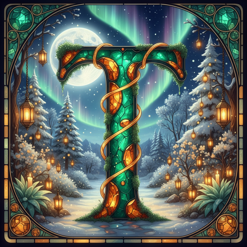 Christmas amber — litera T