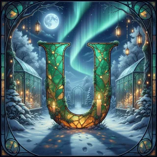 Christmas amber — litera U
