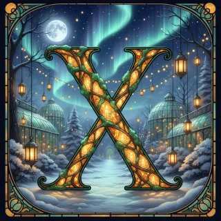 Christmas amber — litera X