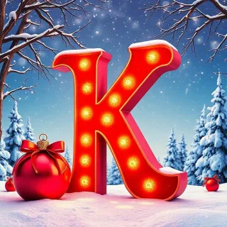 Christmas balls 2 — litera K