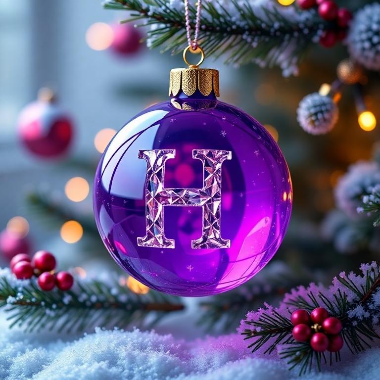 Christmas balls 4 — litera H
