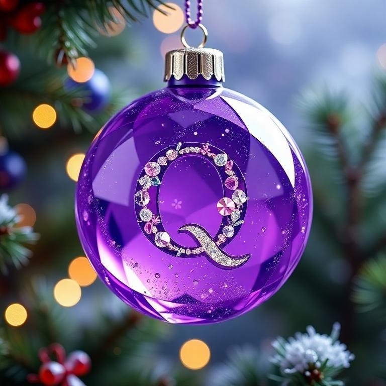 Christmas balls 4 — litera Q