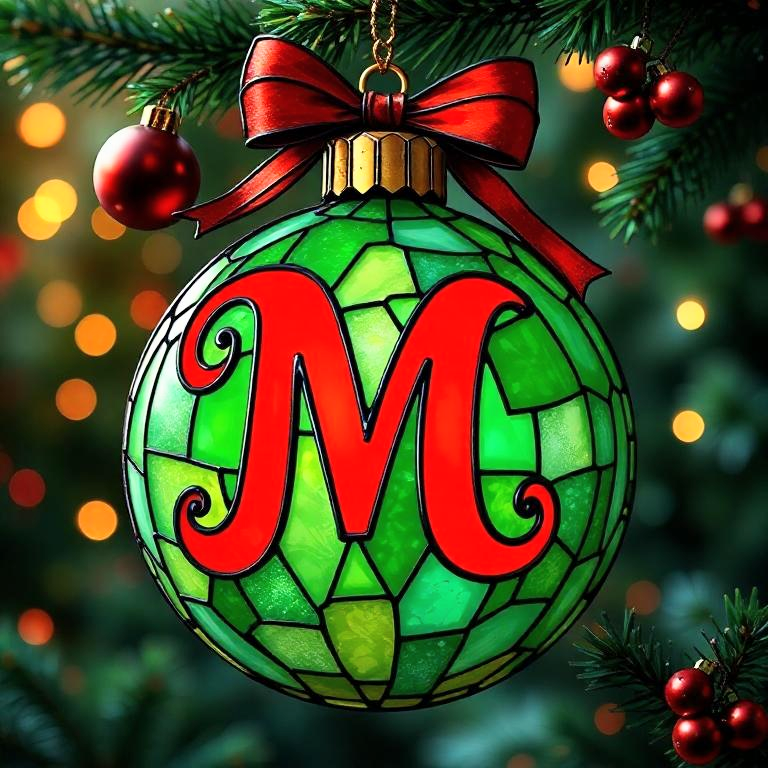 Christmas balls 5 — litera M