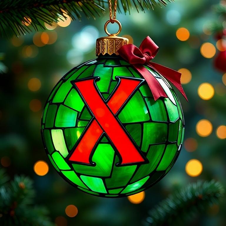 Christmas balls 5 — litera X