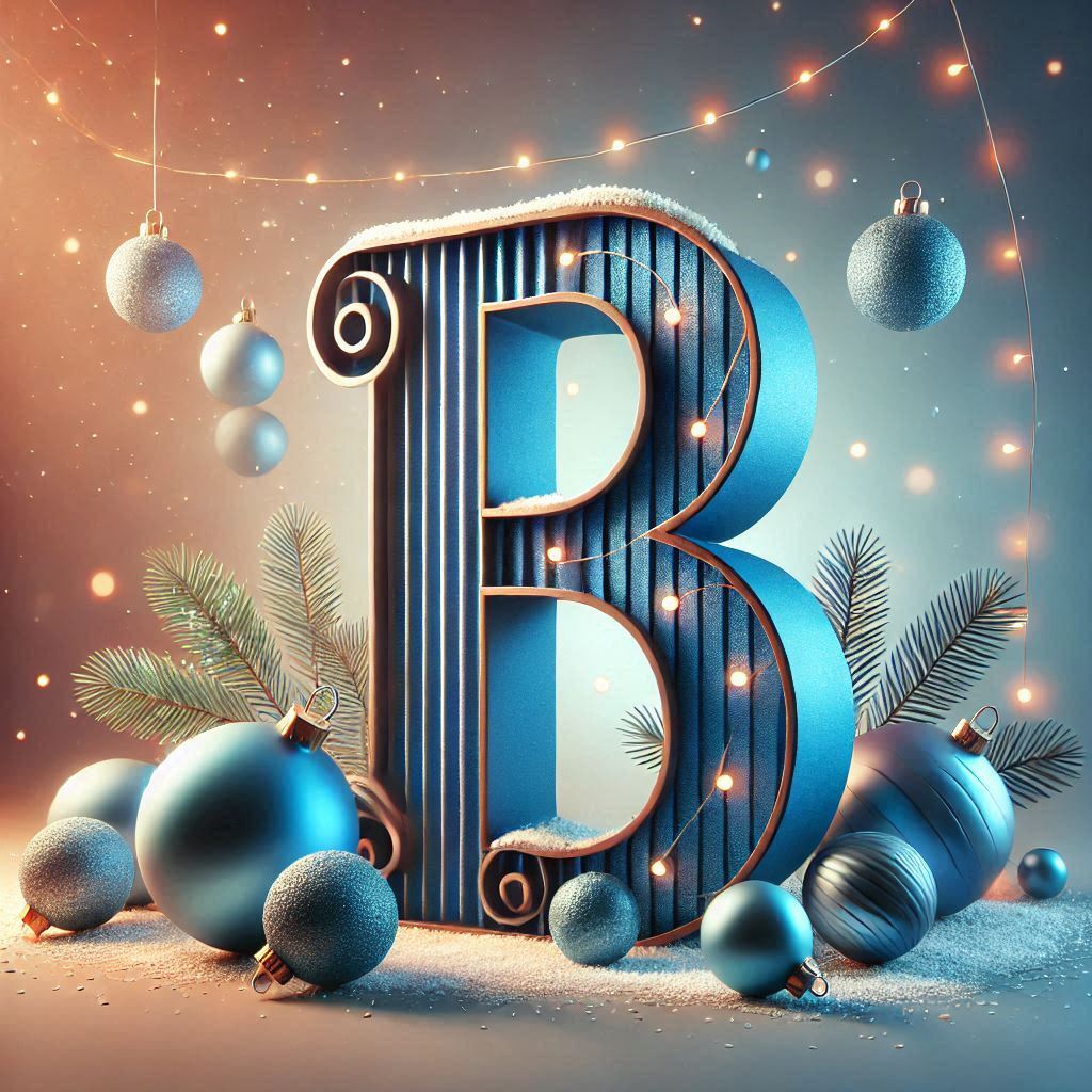 Christmas balls 6 — litera B (wariant 2)