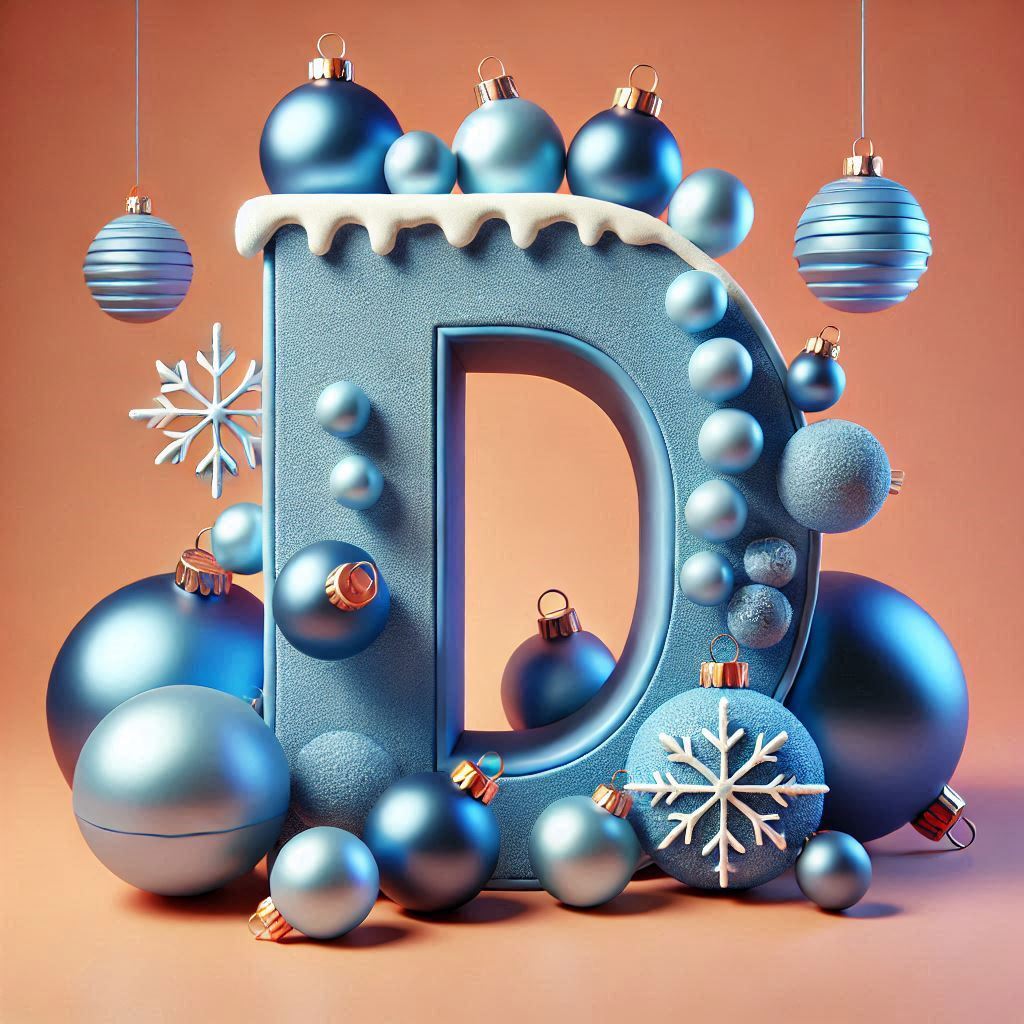 Christmas balls 6 — litera D