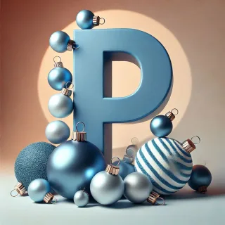 Christmas balls 6 — litera P