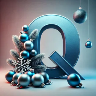 Christmas balls 6 — litera Q (wariant 2)