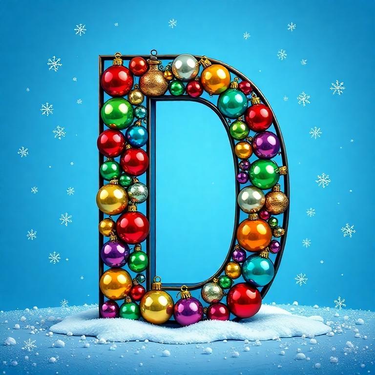Christmas balls 7 — litera D