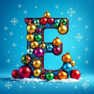Christmas balls 7 — litera E