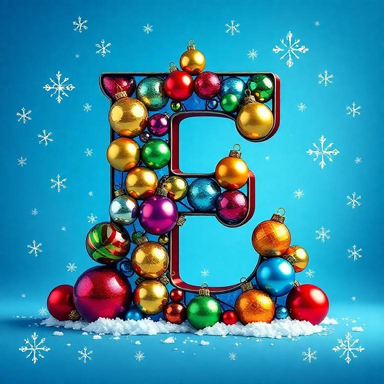 Christmas balls 7 — litera E