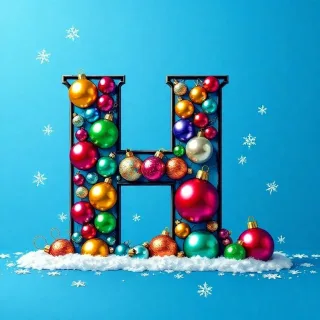 Christmas balls 7 — litera H