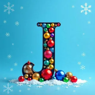 Christmas balls 7 — litera J