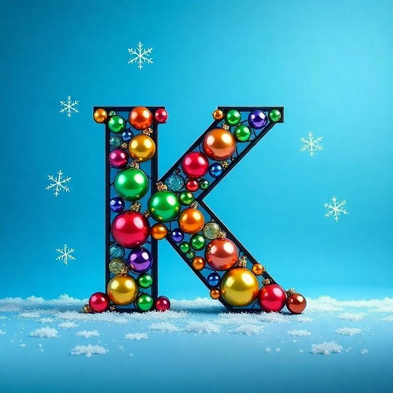 Christmas balls 7 — litera K