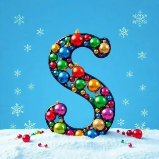 Christmas balls 7 — litera S