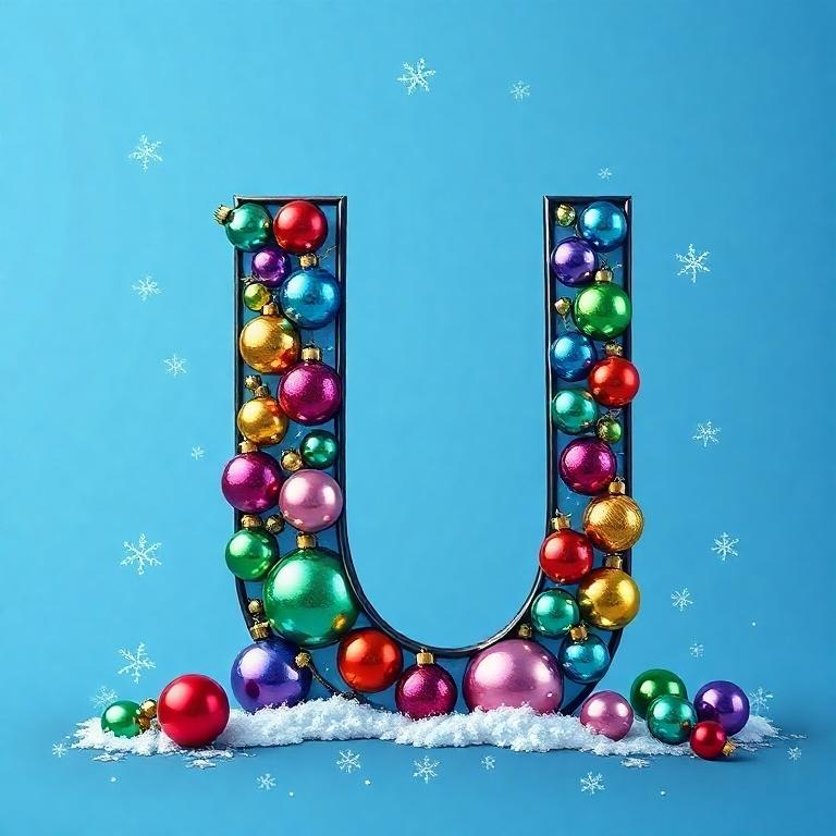 Christmas balls 7 — litera U