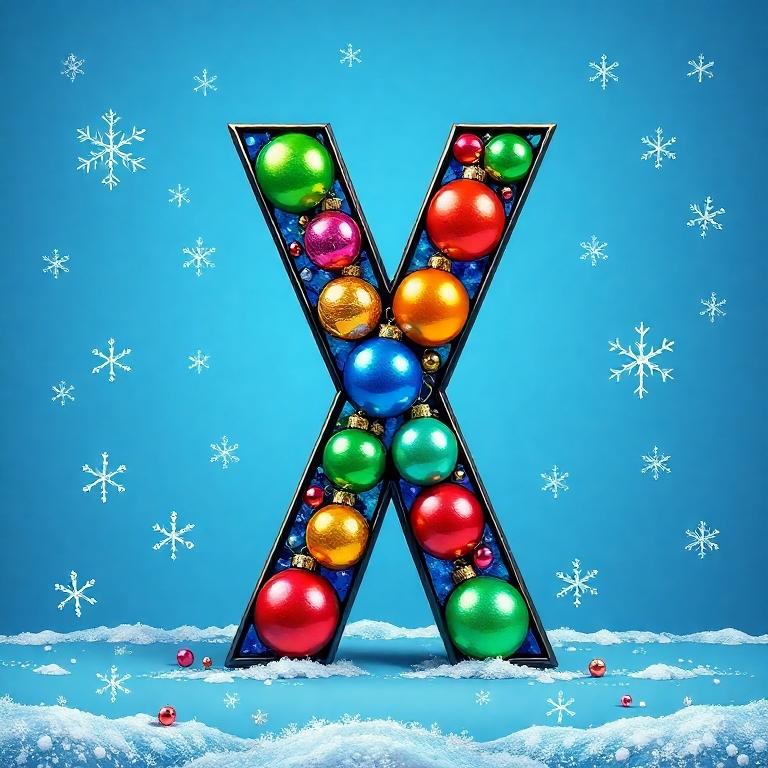 Christmas balls 7 — litera X