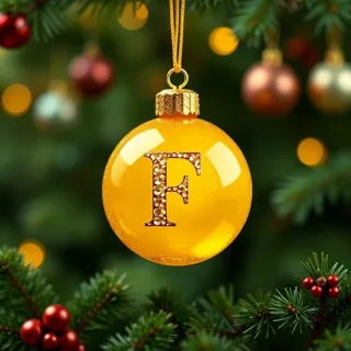 Christmas balls 8 — litera F
