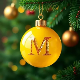 Christmas balls 8 — litera M