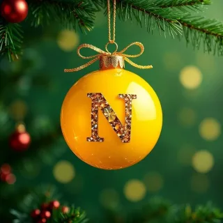 Christmas balls 8 — litera N