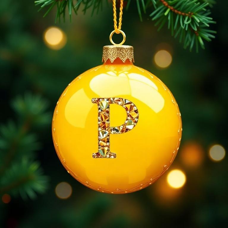 Christmas balls 8 — litera P