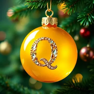 Christmas balls 8 — litera Q