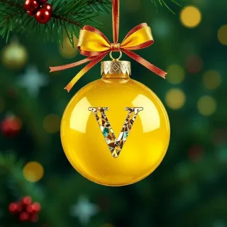 Christmas balls 8 — litera V