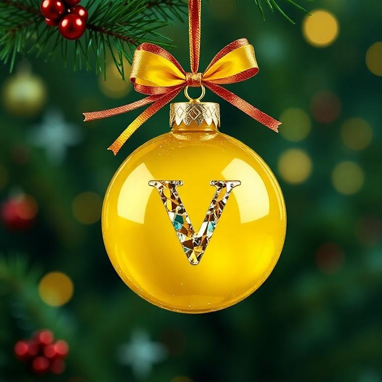 Christmas balls 8 — litera V