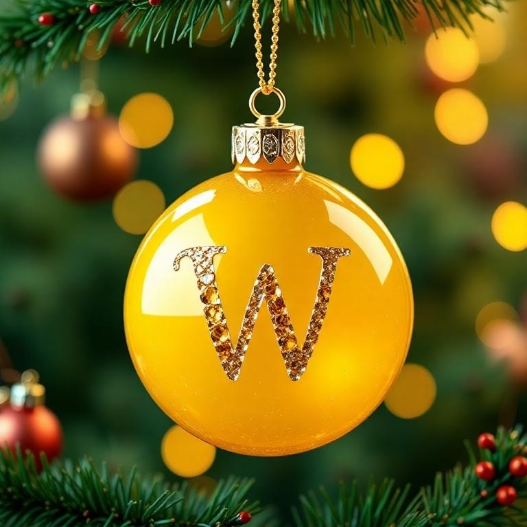 Christmas balls 8 — litera W