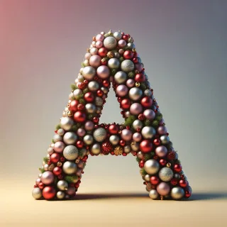 Christmas balls — litera A