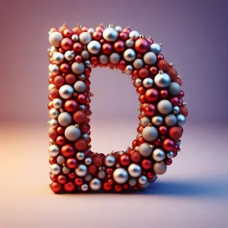 Christmas balls — litera D
