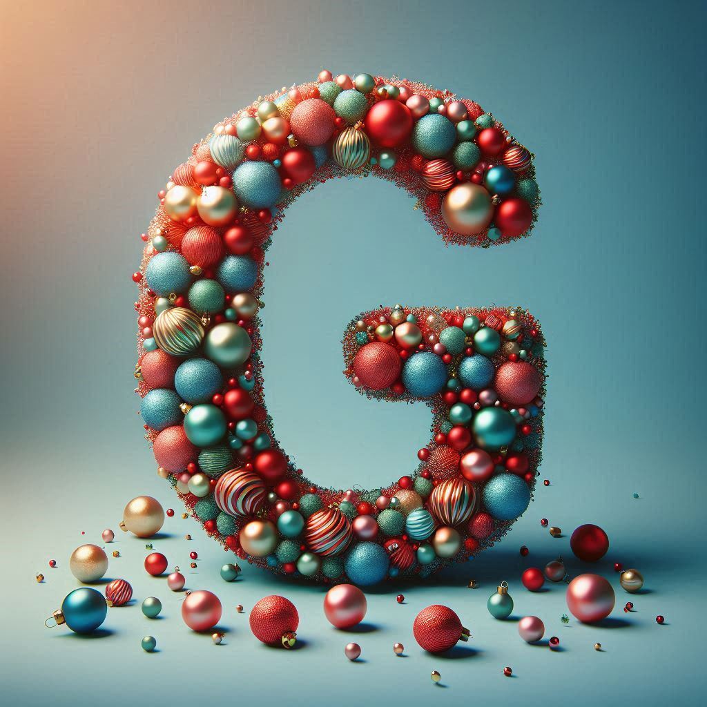 Christmas balls — litera G