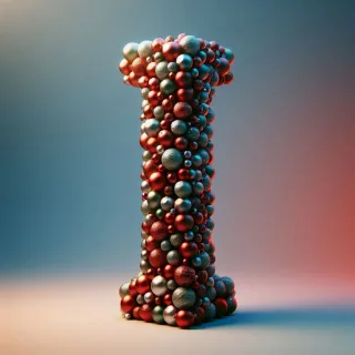 Christmas balls — litera I (wariant 2)