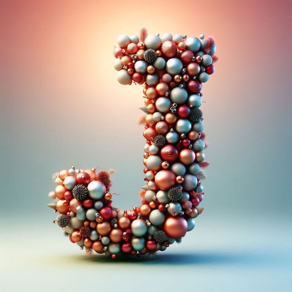 Christmas balls — litera J