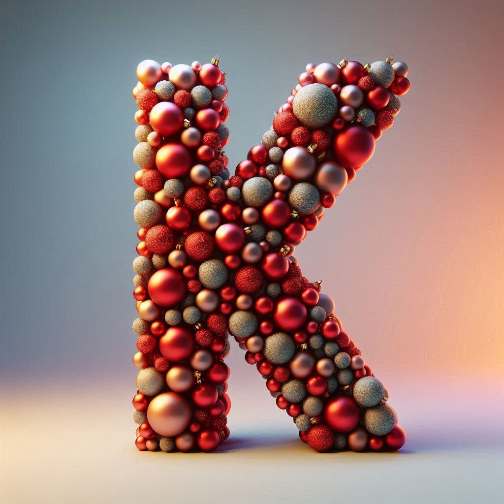 Christmas balls — litera K