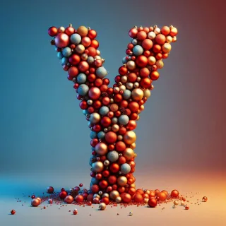 Christmas balls — litera Y (wariant 2)