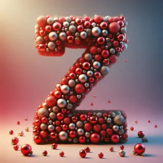 Christmas balls — litera Z (wariant 2)