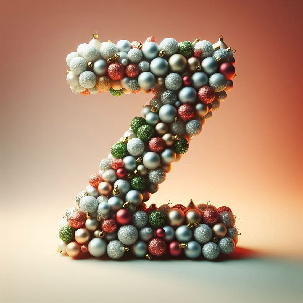 Christmas balls — litera Z (wariant 3)