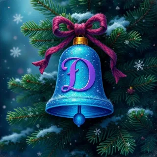 Christmas bell — litera D