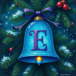Christmas bell — litera E